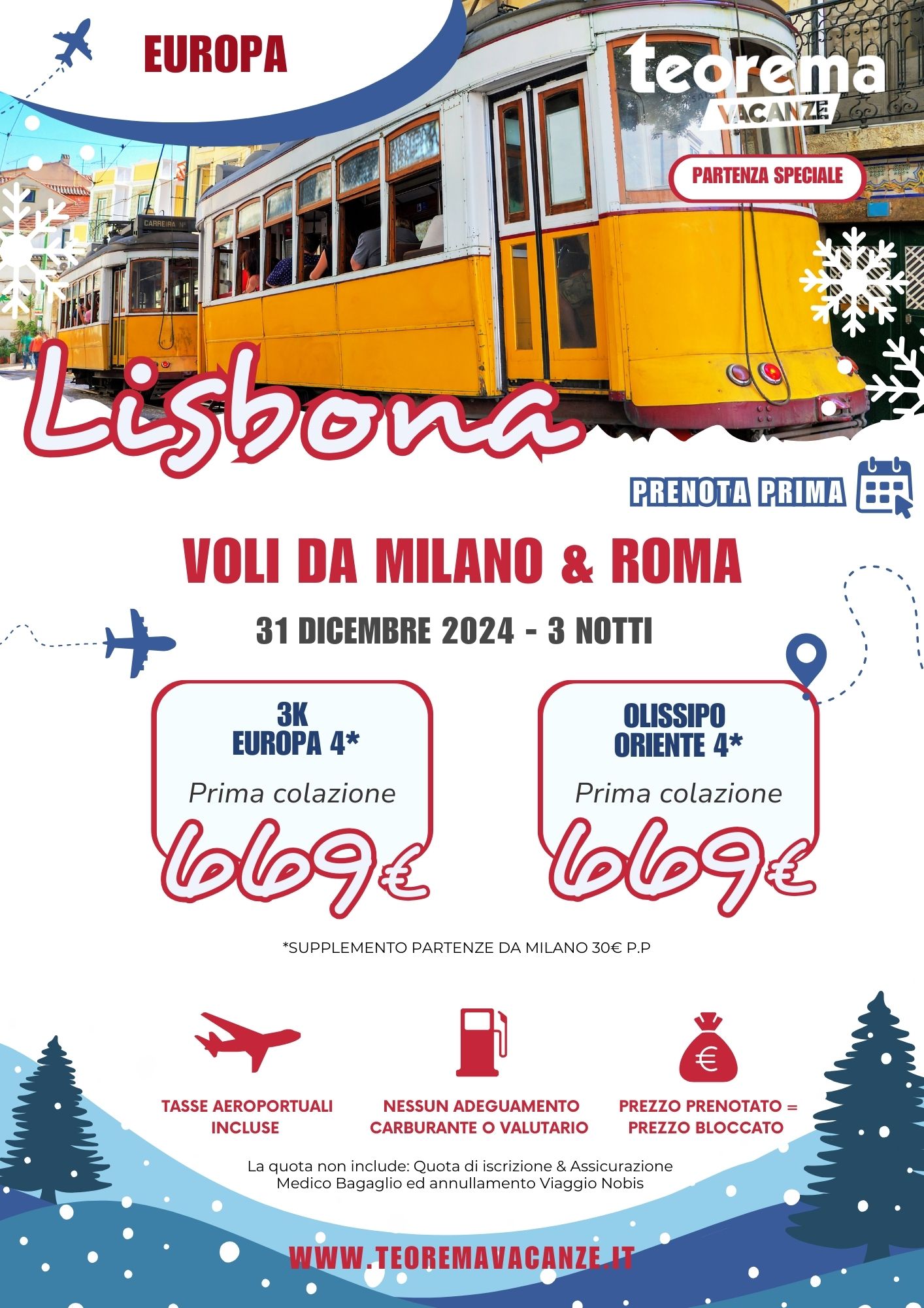 TEOREMA WINTER 2025 - LISBONA DA MILANO & ROMA
