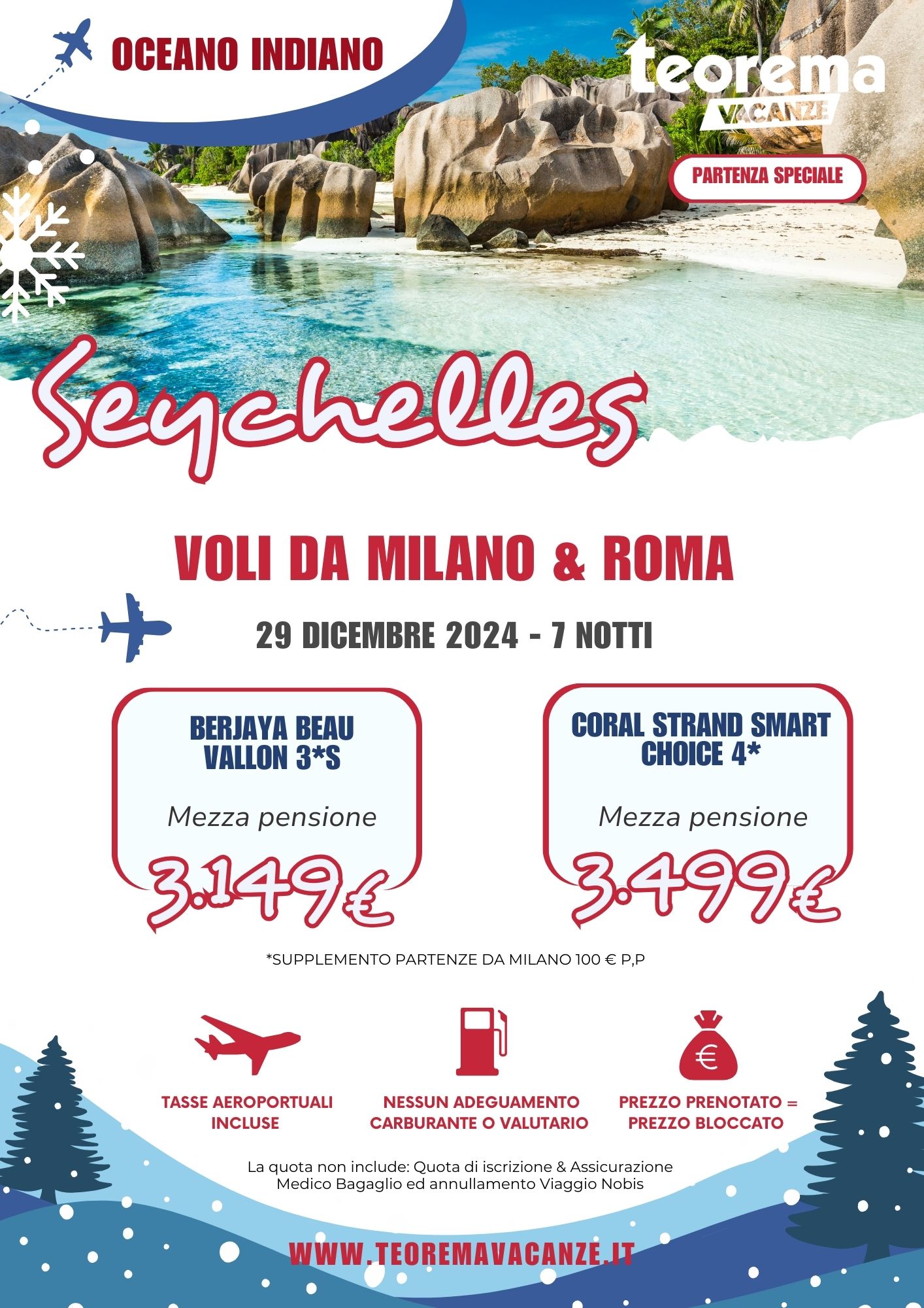 TEOREMA WINTER 2025 - SEYCHELLES DA MILANO & ROMA