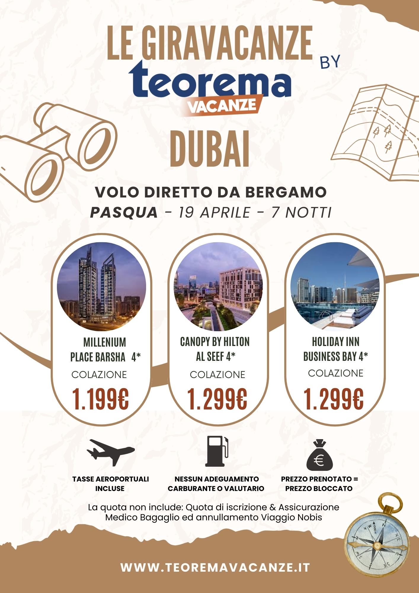 LE GIRAVACANZE - Pasqua - Dubai da Bergamo