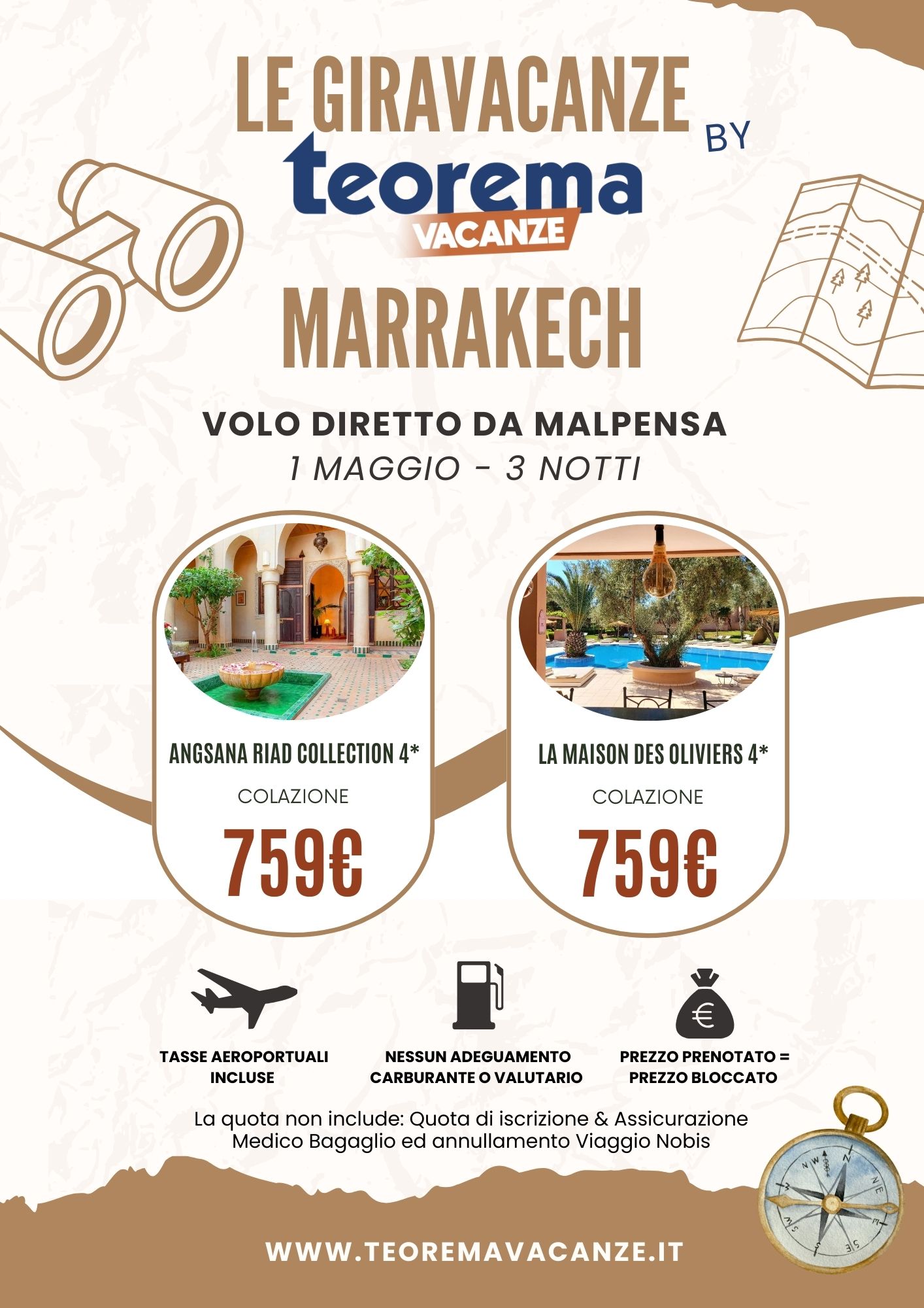 LE GIRAVACANZE - 1 Maggio - Marrakech da Milano