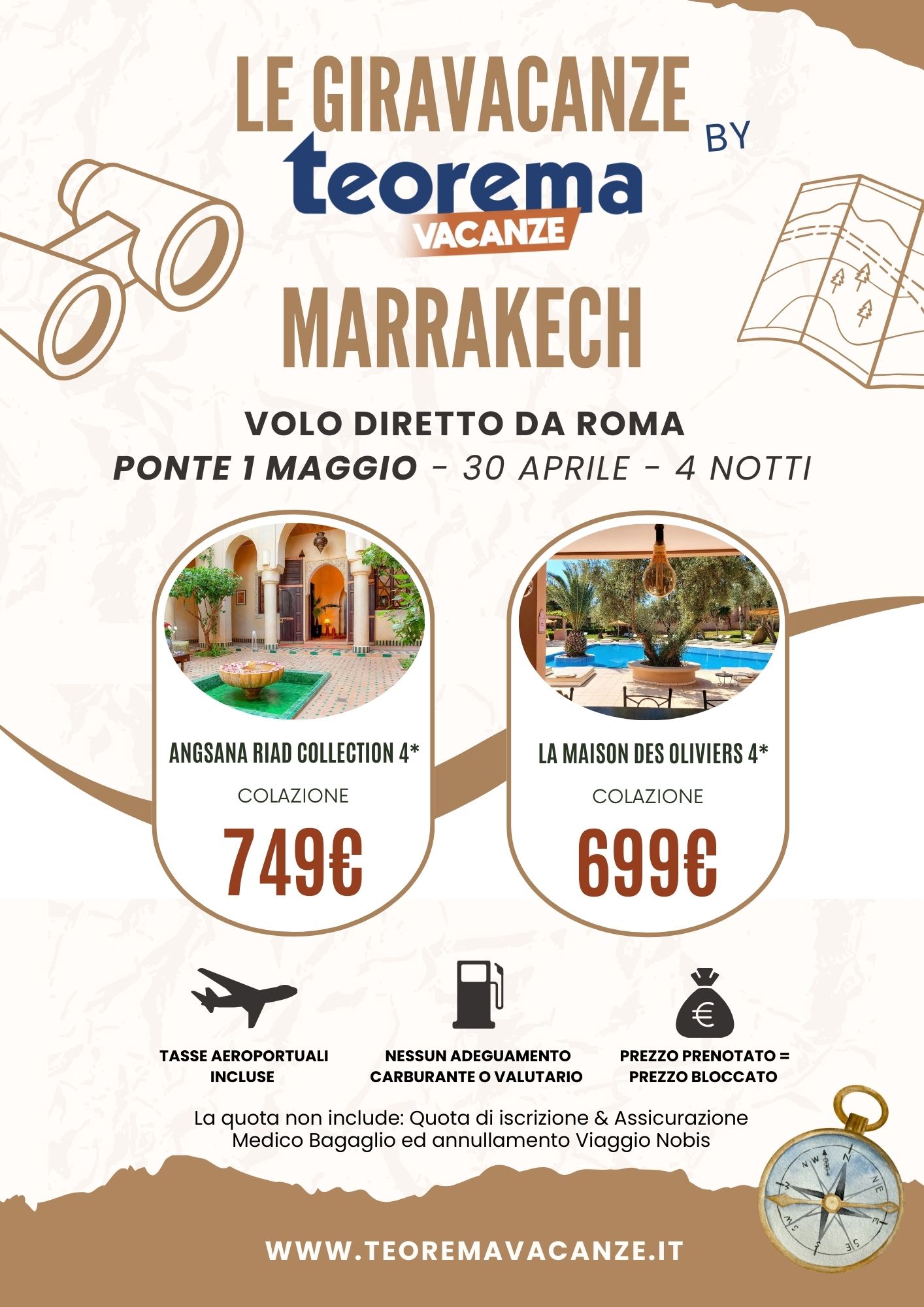 LE GIRAVACANZE - 1 Maggio - Marrakech da Roma