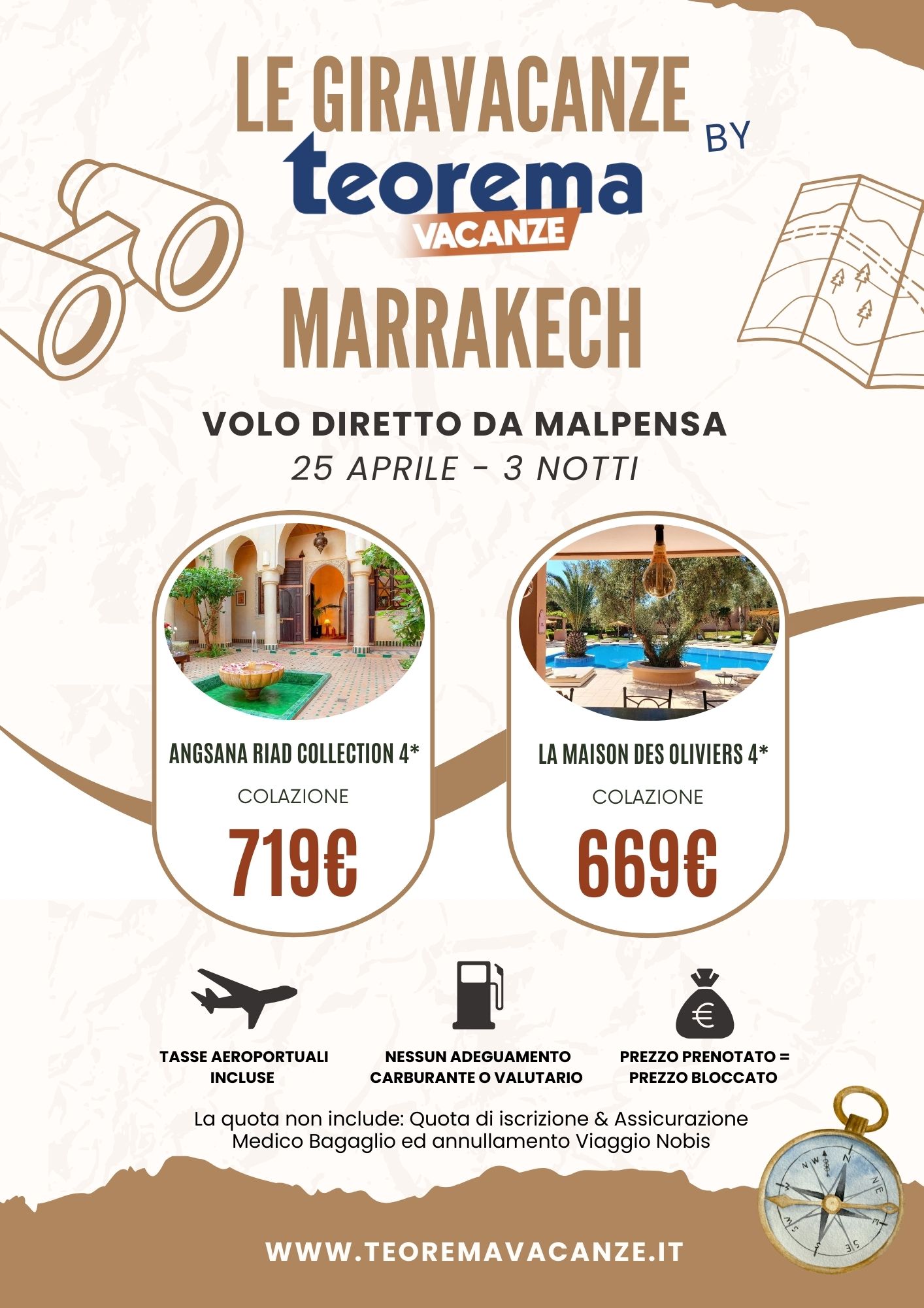 LE GIRAVACANZE - 25 aprile - Marrakech da Milano