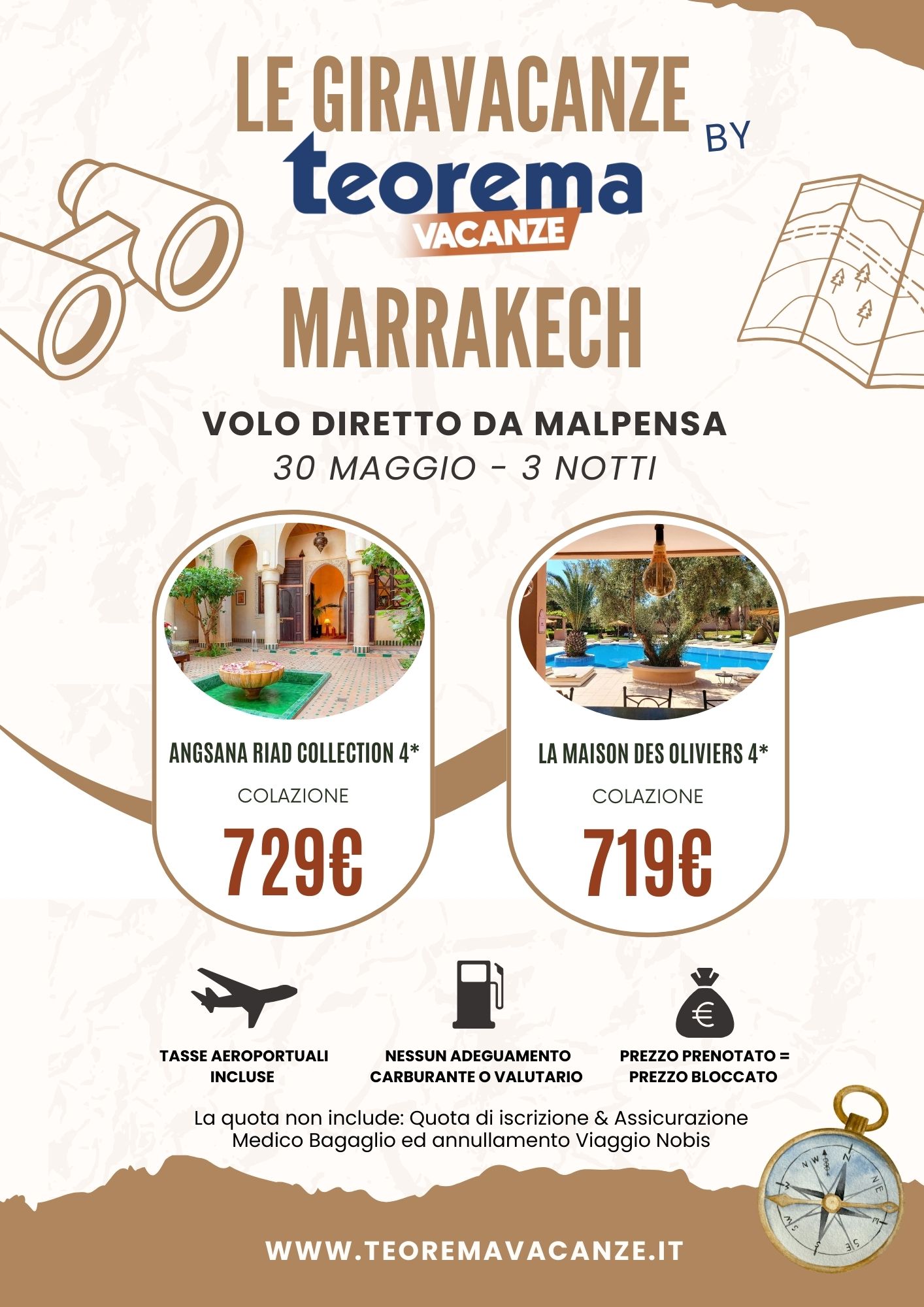 LE GIRAVACANZE -  30 maggio - Marrakech da Milano