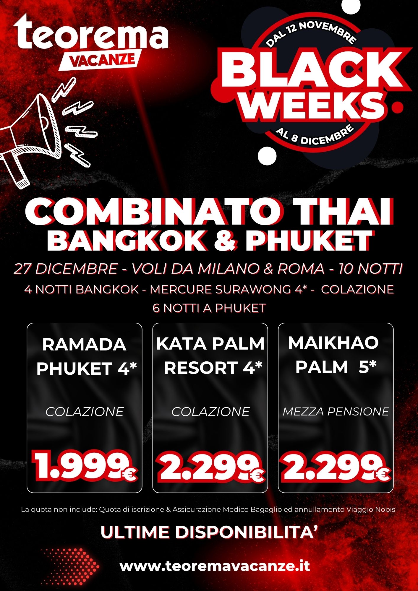 COMBINATO THAI - BANGKOK & PHUKET